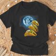 面白いタコスシャツ – タコス好きのタコスハウリングアットザムーン Tシャツ 高齢者への贈り物
