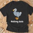 面白いドードーと言って：何もすることはありません。面白いドードーモチーフ Tシャツ 高齢者への贈り物
