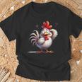 面白い動物、友人や家族のための素晴らしいチキン Tシャツ 高齢者への贈り物