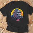 鮮やかなゴリラのイラスト、大胆な色。 Tシャツ 高齢者への贈り物