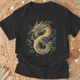 龍人 龍神 ドラゴン グラフィック 神話ドラゴン 龍神竜 Tシャツ 高齢者への贈り物