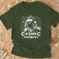 Cosmic Christmas Adventure ヴィンテージ宇宙飛行士サンタスペース Tシャツ 高齢者への贈り物