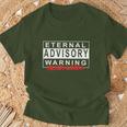 Eternal Advisory Warning Jesus Lives Cool Christmas Tシャツ 高齢者への贈り物