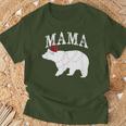 Mama Bear Xmas Buffalo Plaid Lights Matching Family Pajama Tシャツ 高齢者への贈り物