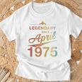50Th Birthday 1975年4月生まれ 50歳 ヴィンテージ 長袖tシャツ Tシャツ 高齢者への贈り物