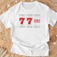 77 歳 喜寿 77歳 77才 お祝い 男性 女性 喜寿祝い 父 母 きじゅ 誕生日 スロット パチスロ Tシャツ 高齢者への贈り物