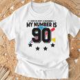Age Is Just Number スポーツ 90歳 面白い 90歳の誕生日 Tシャツ 高齢者への贈り物
