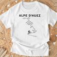 Alpe D'huez サイクリングギフト フランス ロードサイクリング Tシャツ 高齢者への贈り物
