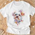 Arte Gráfico De Perro Maltés Para Mascotas Maltés Camiseta unisex Regalos para ancianos