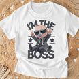 Baby Boss I'm The Boss レトロ Like A Boss キッズ Tシャツ 高齢者への贈り物