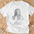 Bach German Composerバッハ、ドイツの作曲家、音楽家、クラシカル Tシャツ 高齢者への贈り物