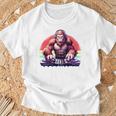 Bassquatch 音楽愛好家のためのサスカッチdjデザイン 長袖tシャツ Tシャツ 高齢者への贈り物