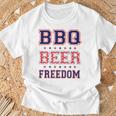 Bbq Beer Freedom Tシャツ 高齢者への贈り物