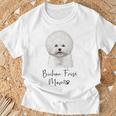 Bichon Frisé Dog Mom ビションフリーゼママかわいい子犬犬の所有者ビションフリーゼ犬 Tシャツ 高齢者への贈り物