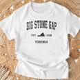 Bigtone Gap バージニアa ビンテージ スポーツデザイン ブラックプリント Tシャツ 高齢者への贈り物