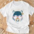 Bigtone Gapirginia Cool Bear サングラスデザイン 長袖tシャツ Tシャツ 高齢者への贈り物