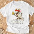 Bock Auf Dart ヤギとビールジョッキ 面白いダーツプレーヤー Tシャツ 高齢者への贈り物