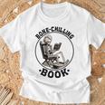 Bone-Chilling 本 スケルトン 読書 ブックワームブックラバーズ 長袖tシャツ Tシャツ 高齢者への贈り物