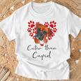 Boxer Dog Cuter Than Cupidalentines Day ボクサー犬 Tシャツ 高齢者への贈り物
