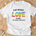 Celebrating Love Lgbtq ゲイプライドグッズ レズビアンレインボー Tシャツ 高齢者への贈り物