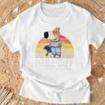 Chill Guy Meme Grill Guy Bratwurst グリル シェフグリル 長袖tシャツ Tシャツ 高齢者への贈り物