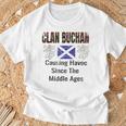 Clan Buchan Tartancottish Family Namecotland Pride Tシャツ 高齢者への贈り物