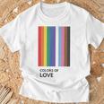 Colors Of Love Lgbt Flag Pride Month トランスジェンダー レインボーtシャツ Tシャツ 高齢者への贈り物