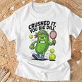 Crushed It You Big Dill Pickle Tennis Tシャツ 高齢者への贈り物
