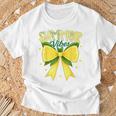 Cute Lemon Tropical Fruits Coquette Bows Summer Vibes Girl T-Shirt Gifts for Old Men