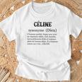 Céline ファーストネームの定義 Tシャツ 高齢者への贈り物