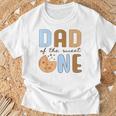 Dad Of Theweet One クッキーとミルク 1歳の誕生日パーティー Tシャツ 高齢者への贈り物