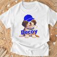Decoy 愛犬 子犬 デコピン Decoy Kooikerhondje Puppy Tシャツ 高齢者への贈り物