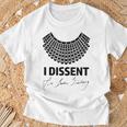 I Dissent Rbg Ruth Bader Ginsburg Derechos De La Igualdad Camiseta unisex Regalos para ancianos