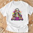 Dj フトアゴヒゲトカゲ 音楽愛好家のキッズ ディージェイ Tシャツ 高齢者への贈り物