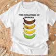 The Evolution Of Banana Novelty Graphic & Cool s Tシャツ 高齢者への贈り物