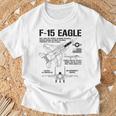 F-15 イーグル戦闘機 ジェット仕様 軍用飛行機 F15 イーグル Tシャツ 高齢者への贈り物