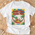 Feelin' Pine Feelin' Fine パイナップル トロピカル ビーチ 楽しい Tシャツ 高齢者への贈り物