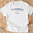 Ft Lauderdale スポーツアパレル フィットネス レトロ Tシャツ 高齢者への贈り物