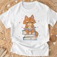 Cat & Amp Amp Book Lover シャツ 猫と本の愛好家 Tシャツ 高齢者への贈り物