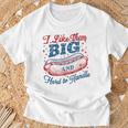 Wiener 4Th Of July I Like Them Big And Hard To Handle T-Shirt Gifts for Old Men