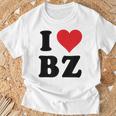 I Heart Bz イニシャル I Love BZ 姓 B Z Tシャツ 高齢者への贈り物