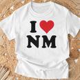 I Heart Nm Initials I Love NM First And Last Name N M Tシャツ 高齢者への贈り物