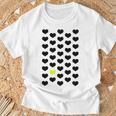 Heart Yellow 長袖tシャツ Tシャツ 高齢者への贈り物