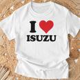 I Heart いすゞ ファーストネーム I Love パーソナライズ Tシャツ 高齢者への贈り物