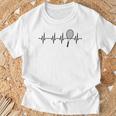 Heartbeat Ecg テニスラック メンズ レディース キッズ Tシャツ 高齢者への贈り物