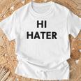 Hi Hater Bye Hater Tシャツ 高齢者への贈り物