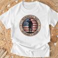 Honor Remember Memorial Day ヴィンテージポピーフラワー 愛国的 長袖tシャツ Tシャツ 高齢者への贈り物