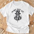 I'm Not Dead Yet Thekeleton Head Tシャツ 高齢者への贈り物