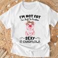 I'm Not Fat シャツ Tシャツ 高齢者への贈り物