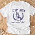Introverted Antiocial Club 長袖tシャツ Tシャツ 高齢者への贈り物